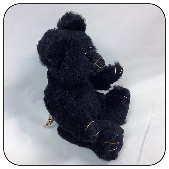 The Beary Patch Vintage Black Teddy Bear by Lorraine A. Commins