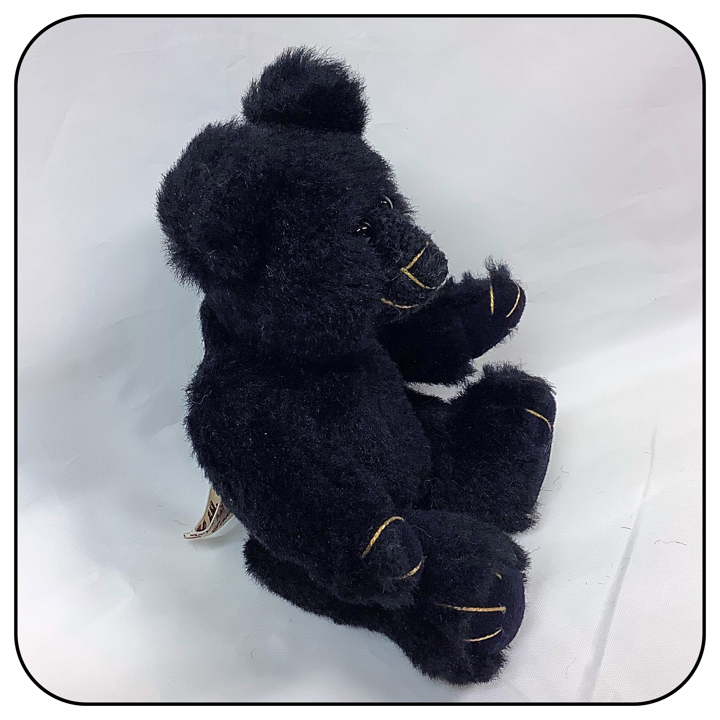 The Beary Patch Vintage Black Teddy Bear by Lorraine A. Commins