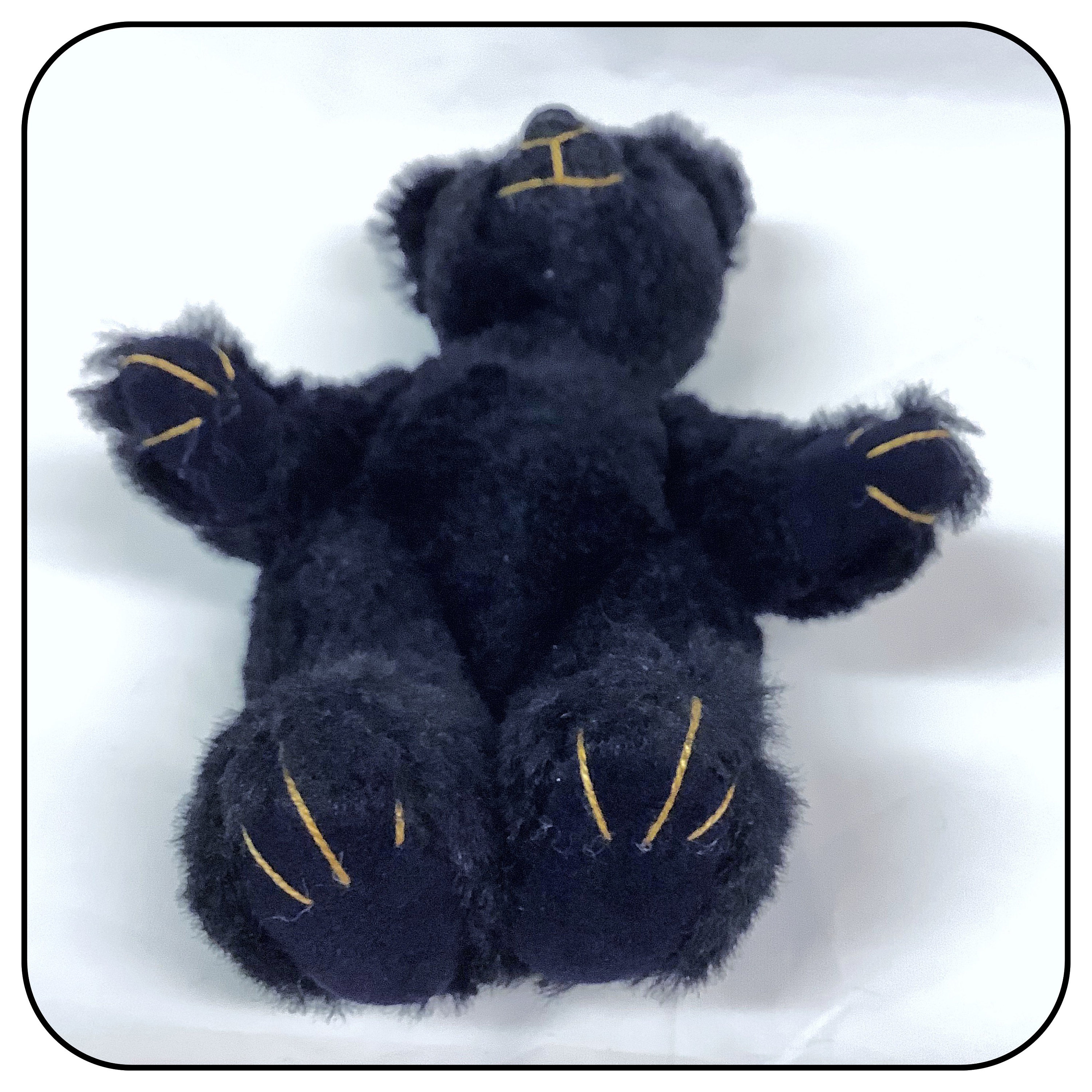 The Beary Patch Vintage Black Teddy Bear by Lorraine A. Commins