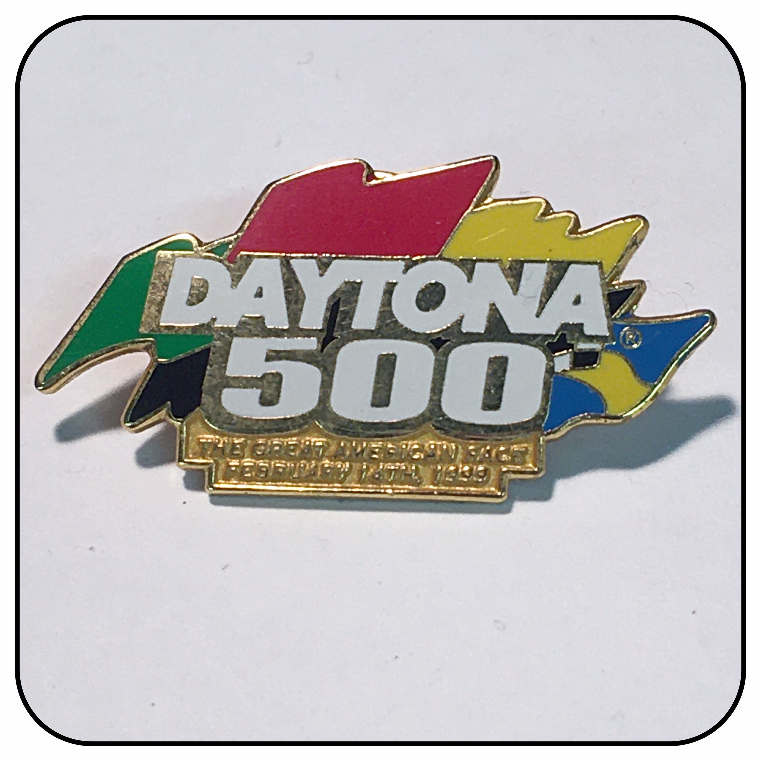 1999 Daytona 500 Souvenir Enameled Racing Pin, Nascar Hat/Lapel Racing