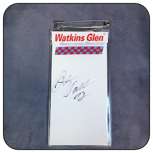 Rusty Wallace Autographed Vintage Watkins Glen International Raceway Credential Holder, 1990&#39;s Signed Racing Pass Holder