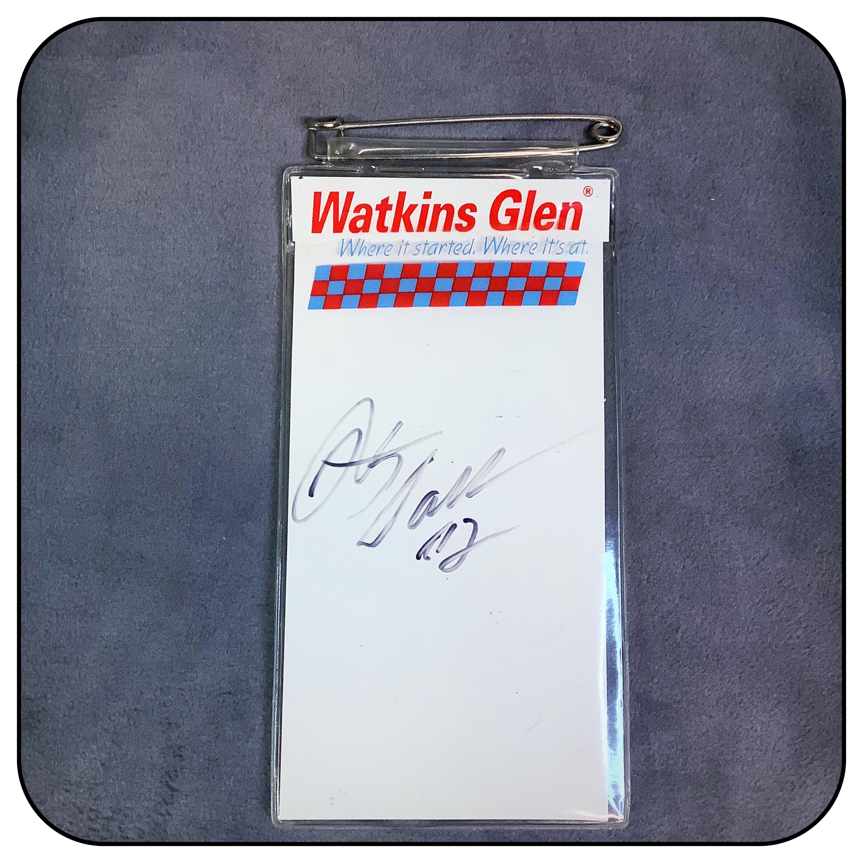 Rusty Wallace Autographed Vintage Watkins Glen International