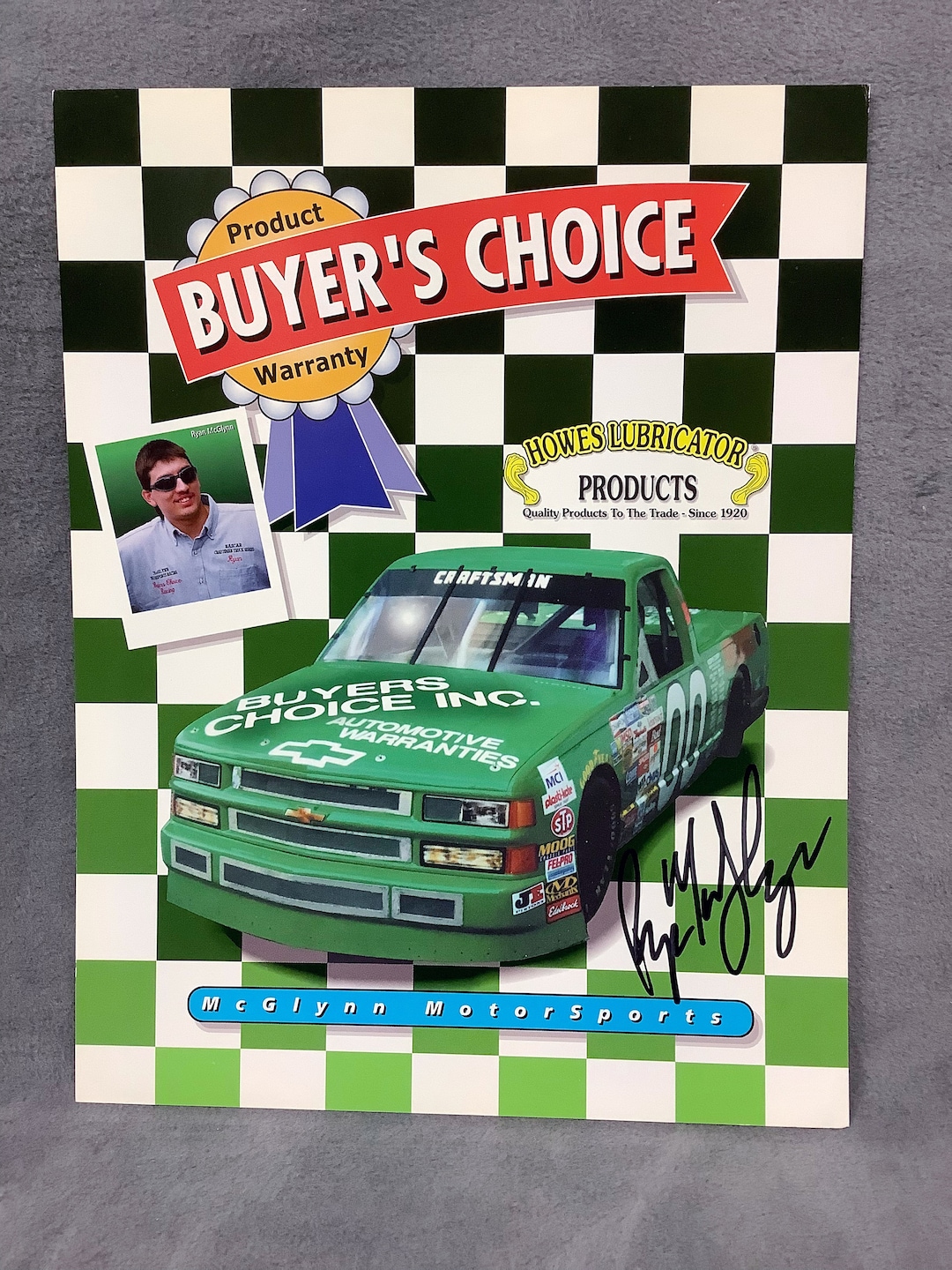 Ryan Mcglynn Signed 1999 NASCAR Craftsman Truck Series #00 Buyers