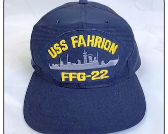 USS Germantown LSD-42 Badge Baseball Cap Hat Hook & Loop Closure