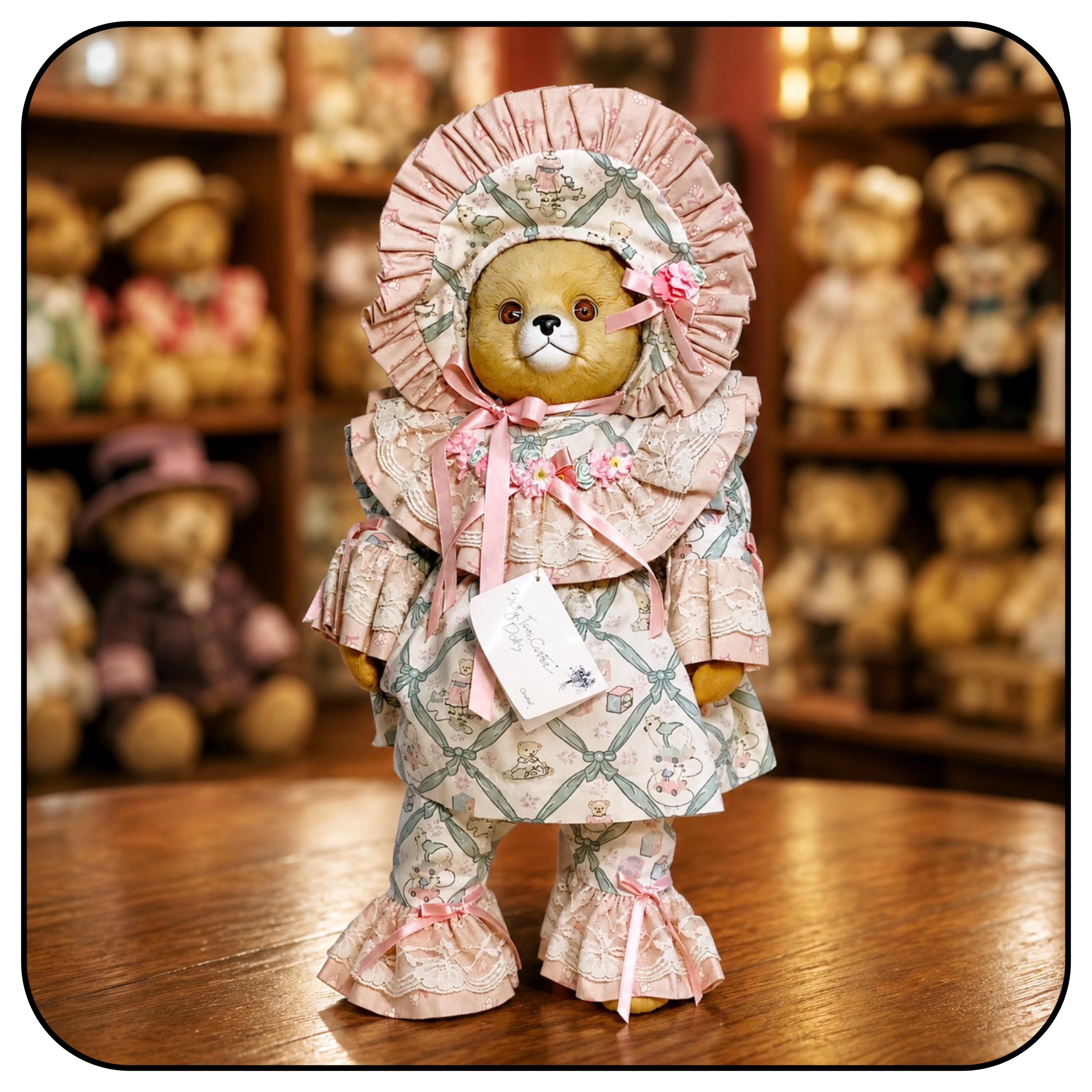 Betty Jane Carter Porcelain Musical Bear, Gobel Limited Edition
