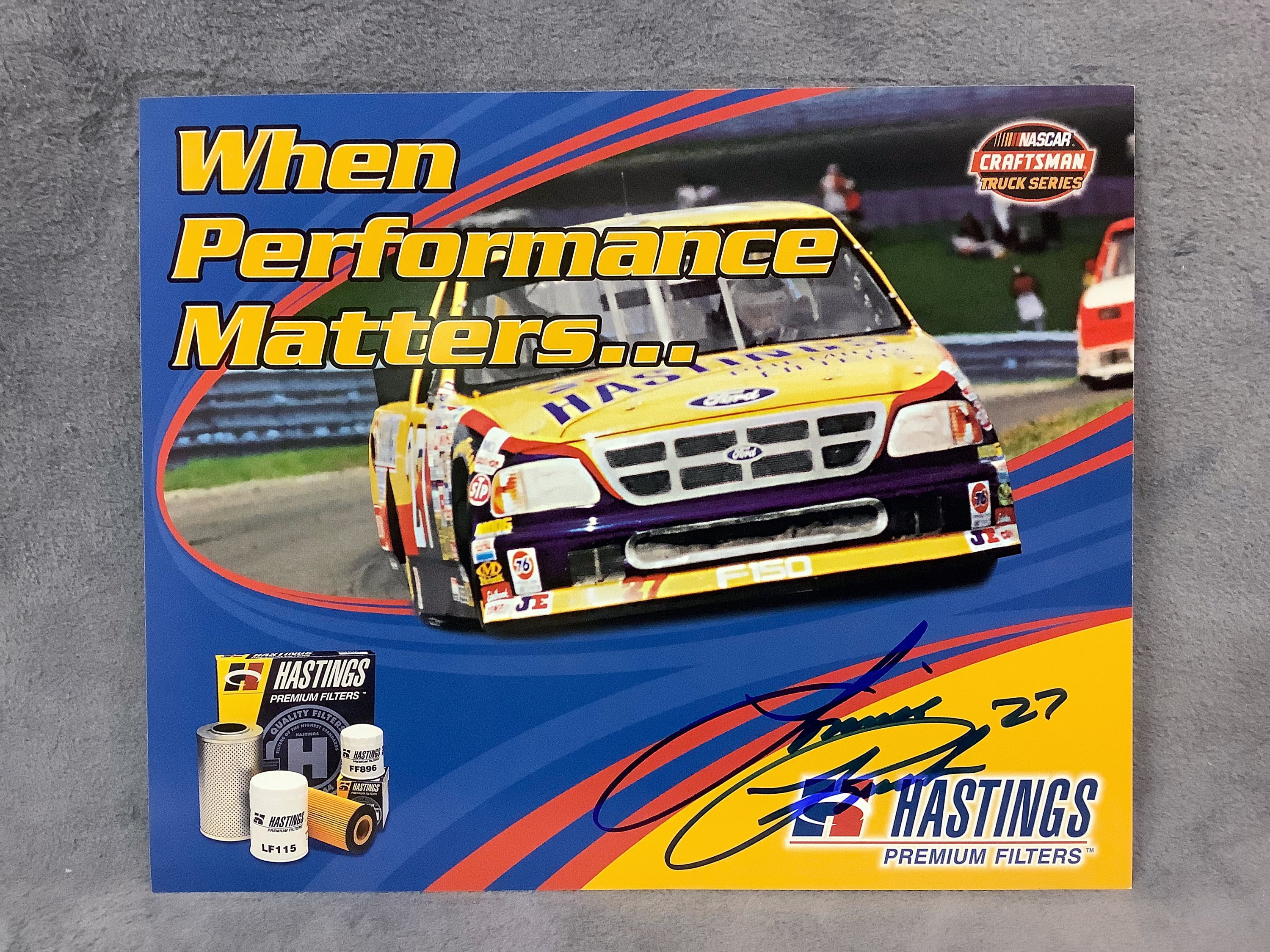Lonnie Rush Jr. Signed 1999 NASCAR Craftsman Truck Series #27