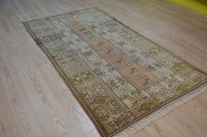 Antique Turkish Rug - Soft Pastel Tones