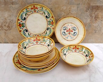 melamine dinnerware etsy