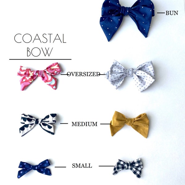 Hand Tied Cotton Hair Bow Pattern, Cotton Hair Bow Sewing Patterns, Tied Hairbow Pattern, Sewing Pattern for Hair Bows, Hair Bow Tutorial