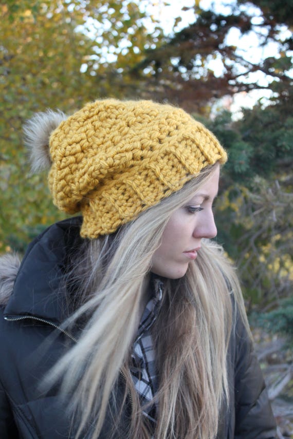 Aspen Slouchy Beanie Herringbone 