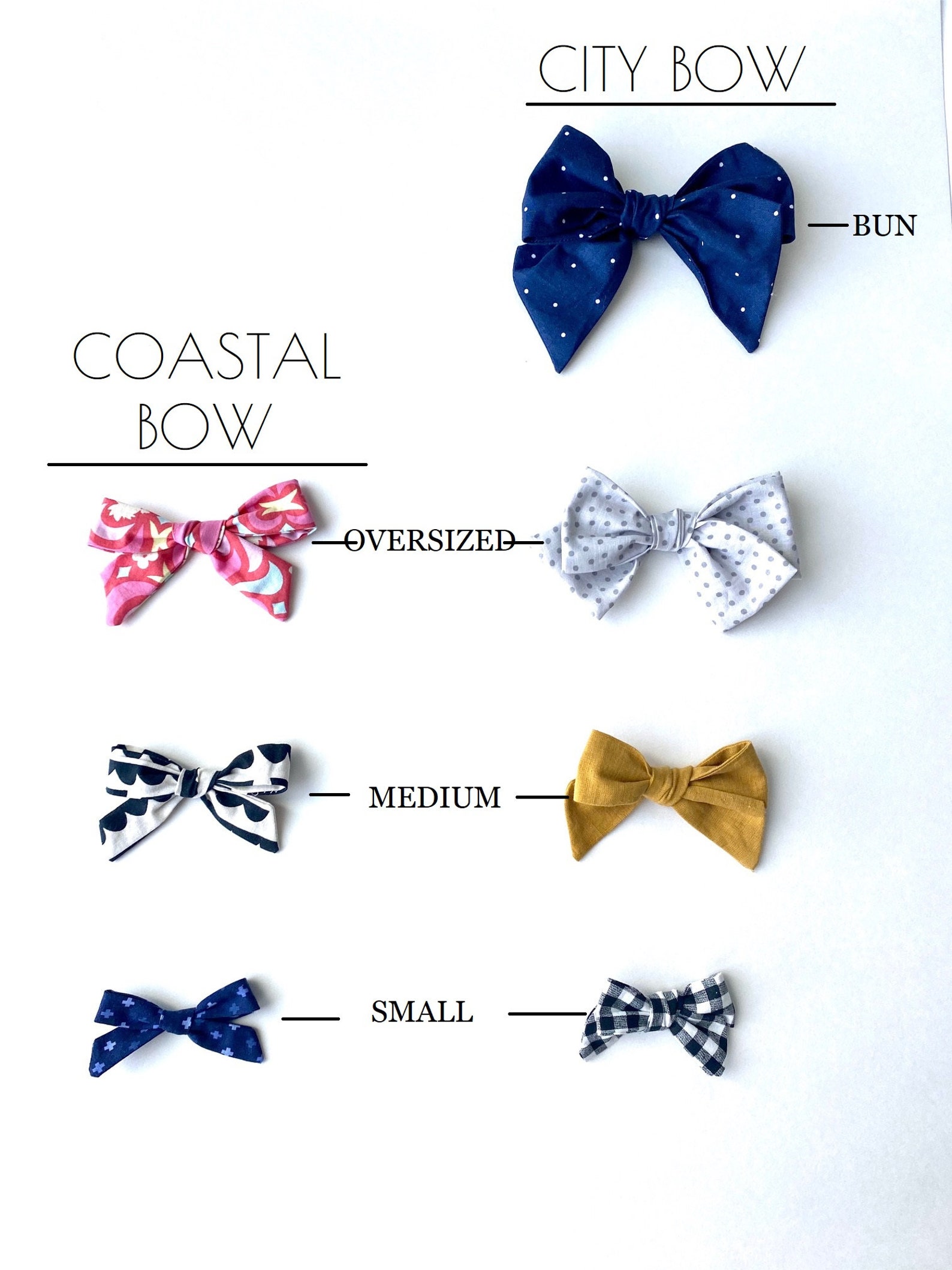 Hairbow Sewing Pattern Hair Bow Sewing Pattern Sailor Bow Etsy