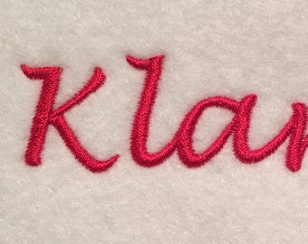 Klarity Embroidery Lettering Set