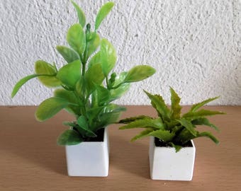 Dollhouse Miniature, Dollhouse Plants, Green Plants for Dollhouse, 1:12 scale, Miniature Plants, Dollhouse Accessories, Dollhouse Flowers
