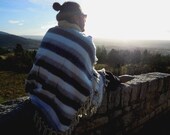 Fair Trade Mexican Poncho Cape with wool from Tlaxcala, Mexico - TWO STYLES available