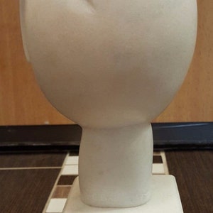 Marble Sculpture The head C. Brancusi Marble Base Figurine Figure image 3