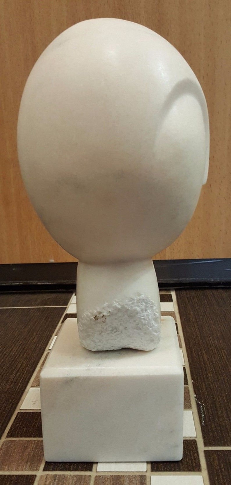 Marble Sculpture The head C. Brancusi Marble Base Figurine Figure image 5