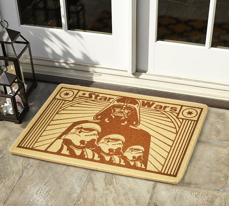 Darth Vader Door Mat Entrance Mat Welcome Rug Decorative Mat Etsy