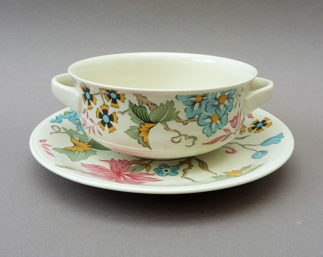 Villeroy Boch Chintz soup bowl with plate Etsy 日本