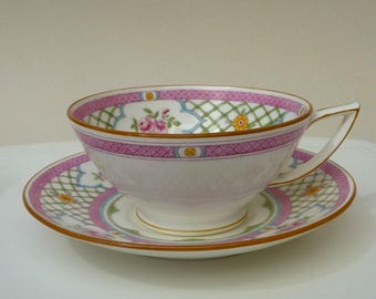 ヴィンテージ ミントン ファイフ ティーカップ ソーサー & プレート