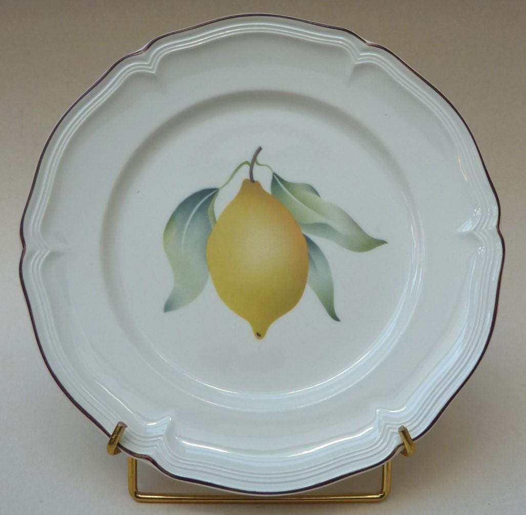 Villeroy Boch Frutta Salad Plate Lemon - Etsy