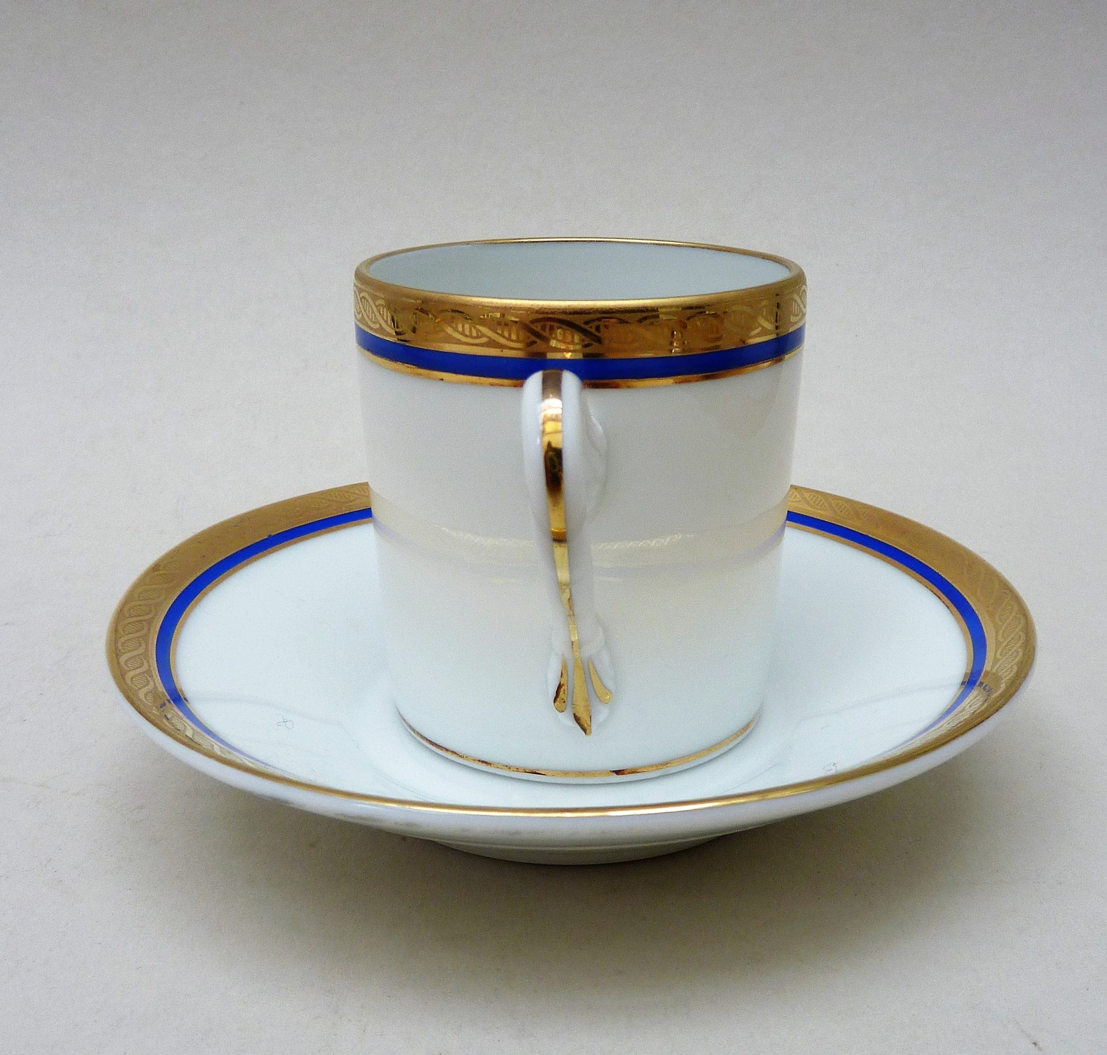 Richard Ginori Restaurant Cafe Ceramic Demitasse Cup & Saucer Sets Box of 6 Demi 