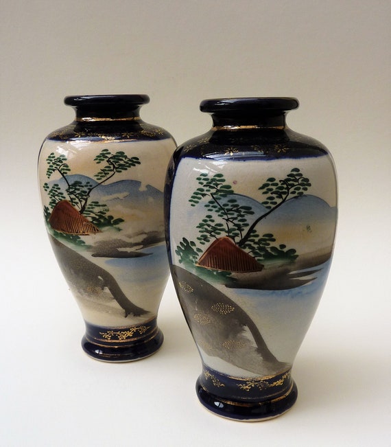 Vase Satsuma De L'ère Meiji - Japon - Céramique Ancienne