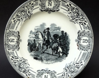 Plato Boch La Louviere Napoleón Bataille de Wagram