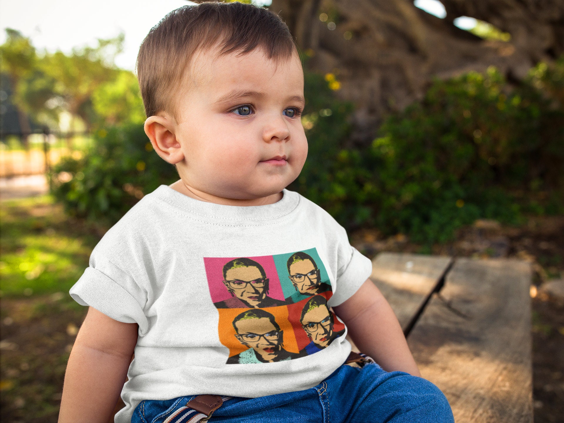 Ruth Bader Ginsburg Baby Short Sleeve Shirt White the Notorious RBG - Etsy  Canada