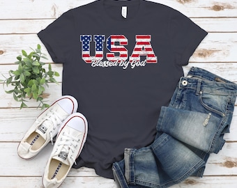 USA Blessed by God Patriotic Design (svg, png, pdf) (Digital Download)