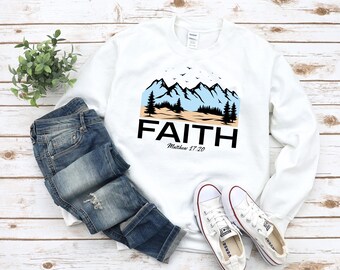 Faith Can Move Mountains PNG, Christian lifestyle Digital svg files