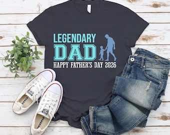 Legendary Dad SVG PNG, Father's Day Shirt Graphic, DTF Sublimation File