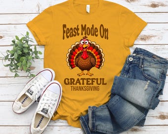 Funny Thanksgiving Turkey Shirt Design, DTF Transfer SVG PNG (Digital Download)