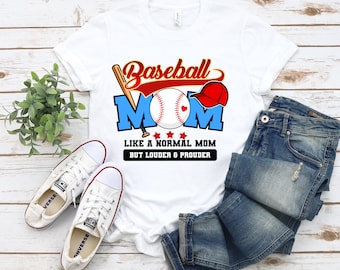 Baseball Mom Retro Shirt Design, Vintage Sports Graphic (PNG, SVG, PDF)