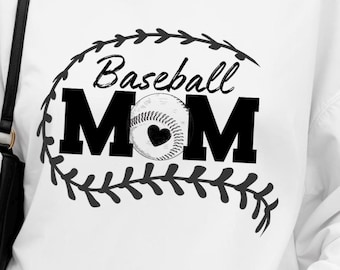 Diseño de camiseta retro para mamás beisboleras, gráfico deportivo minimalista vintage (PNG SVG PDF)