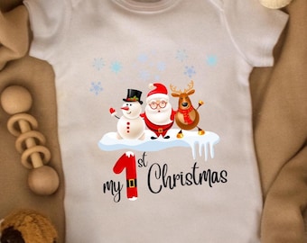 My first Christmas Reindeer Tshirt Design & Tote bag Sublimation prints PNG, SVG Digital products