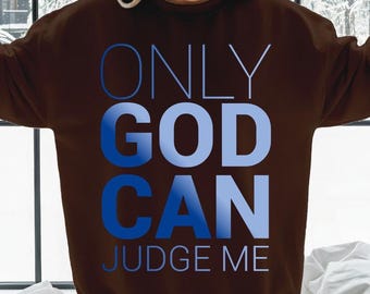 Solo Dios puede juzgarme PNG SVG: Diseño de camiseta cristiana (Descarga digital)
