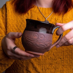 Handmade Cup, Ceramic Coffee Cup, Organic Eco Ceramics, Art Country Style Ceramics, Coffee Mug, Handmade Ceramics, Brown Tea Cup, Gift Idea image 1