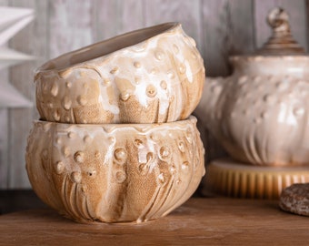 Handmade Ceramic, Pumpkin White Bowl, Relief Ceramic Pumpkin Bowls, White Pottery, Made In Ukraine, Kitchen Decor, Halloween Table Serving