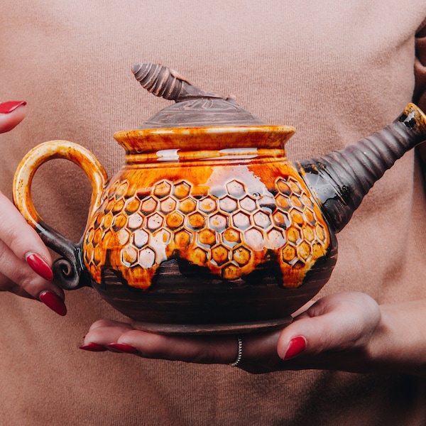 Ceramic Tea Kettle Etsy
