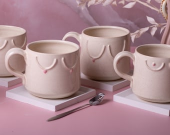 Boob Mug, Handmade Ceramics, Funny Mugs, Best Friend Gift Idea, Ceramic Coffee Mug, White Titties Coffee Mug, Boob Gift, Cute Coffee Mugs