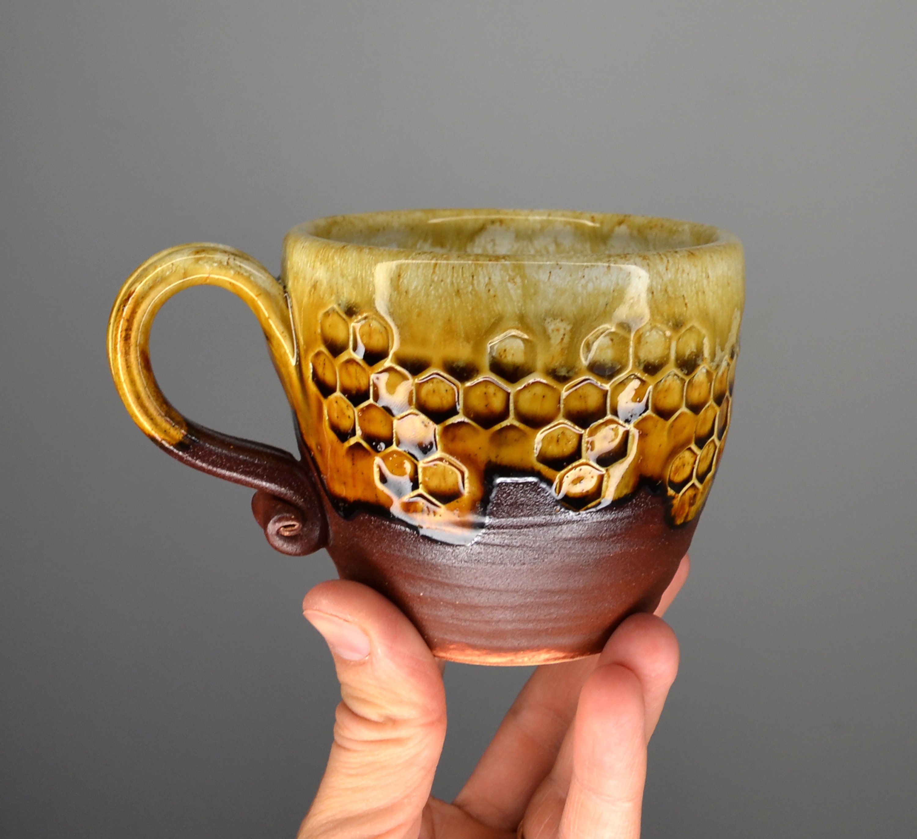 Handmade Custom Shaped Coffee Mug: From Miry Clay Pottery