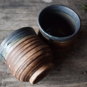 Ceramic Tumbler, Ceramic Coffee Tumbler, Ceramic Cup, Handmade Ceramic Cup, Rustic Tumbler, Coffee Tumbler, Ceramic Glasses, Mom Gift Idea image 3