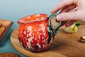 Handmade Ceramic Pumpkin Creamer: Stoneware Pottery Pitcher