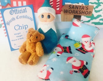 Baby Elf Doll Chip The Shelf Sitter With Mini Accessories