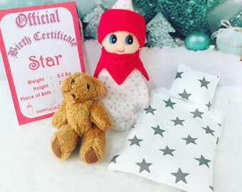 Baby Elf Star The Shelf Sitter Doll With Accessories