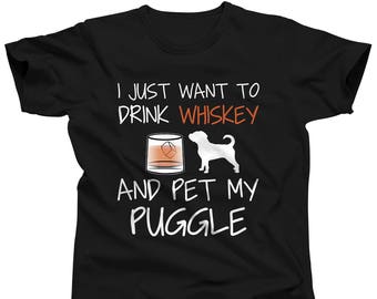 Puggle Shirt for Men - Irish Whiskey T-Shirt for Women - Puggle Gifts - Funny Dog Products - Puggle Tshirt - Puggle Mom - Puggle Dad