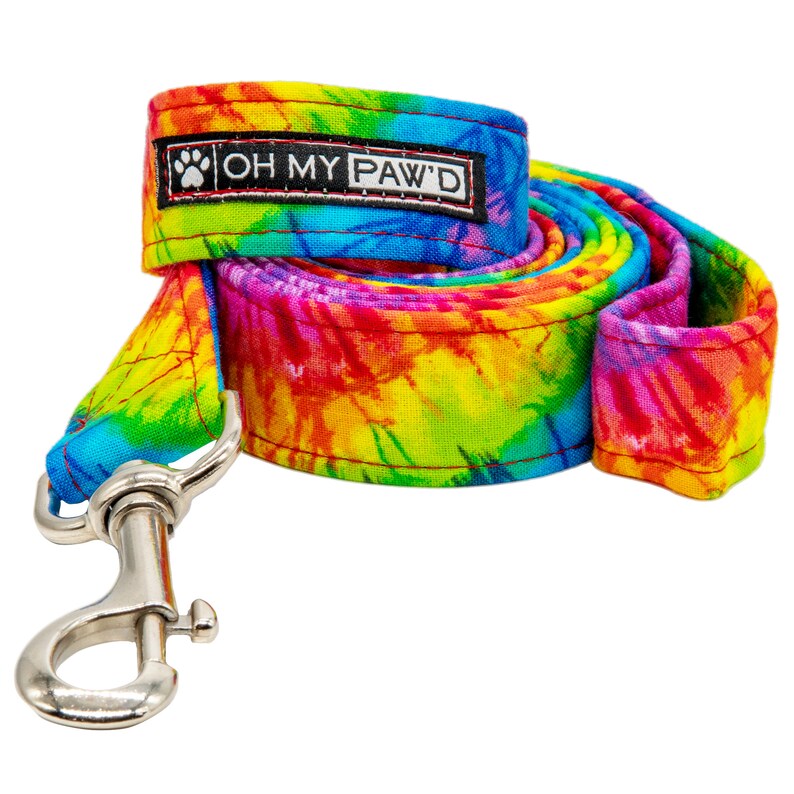Tie Dye Dog Collar and Leash Tie Dye Cat Collar Bright Etsy