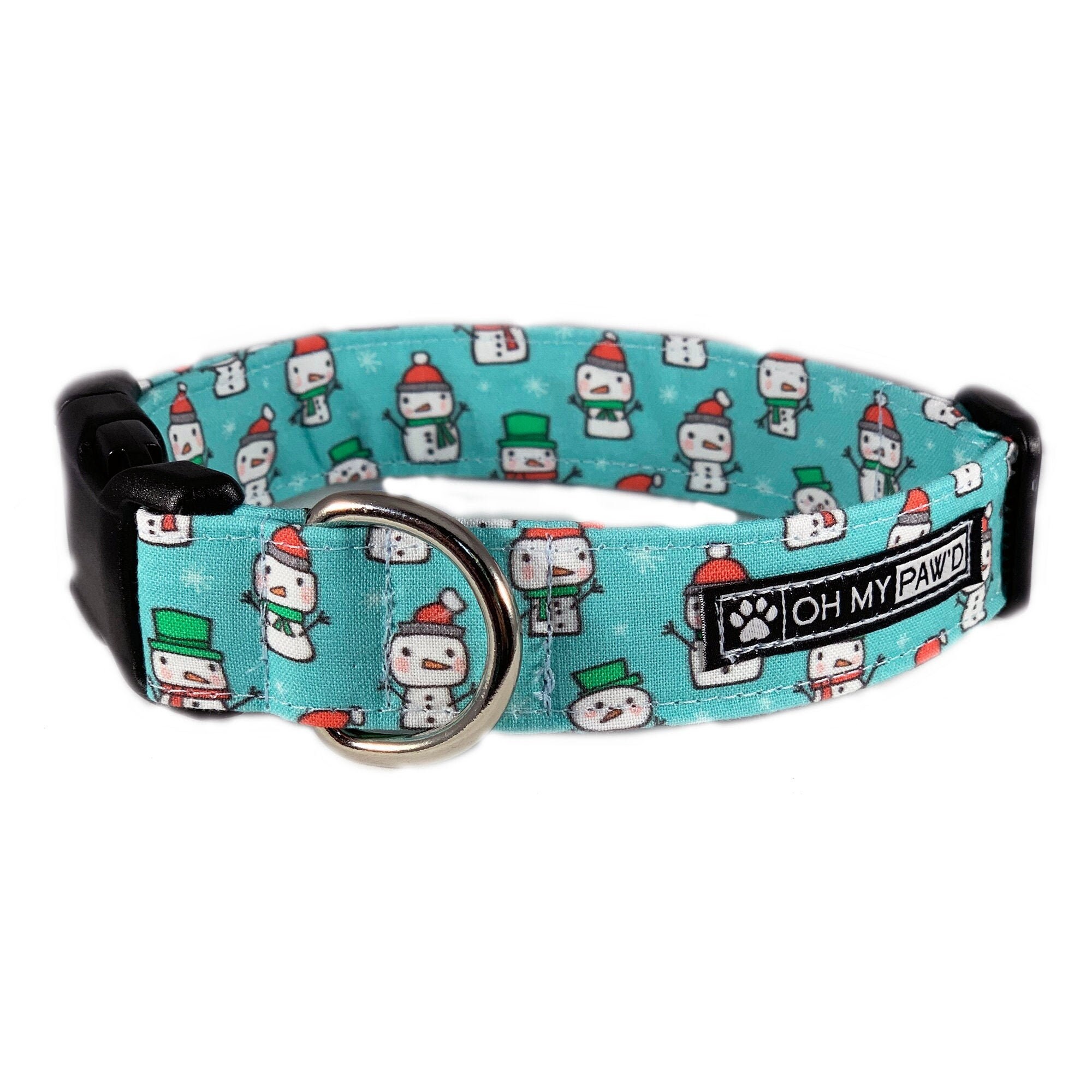 snowman dog collar