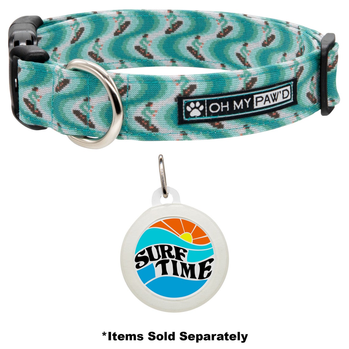 Surfer Dog Collar Surfing Dog Collar Cool Dog Collar Etsy