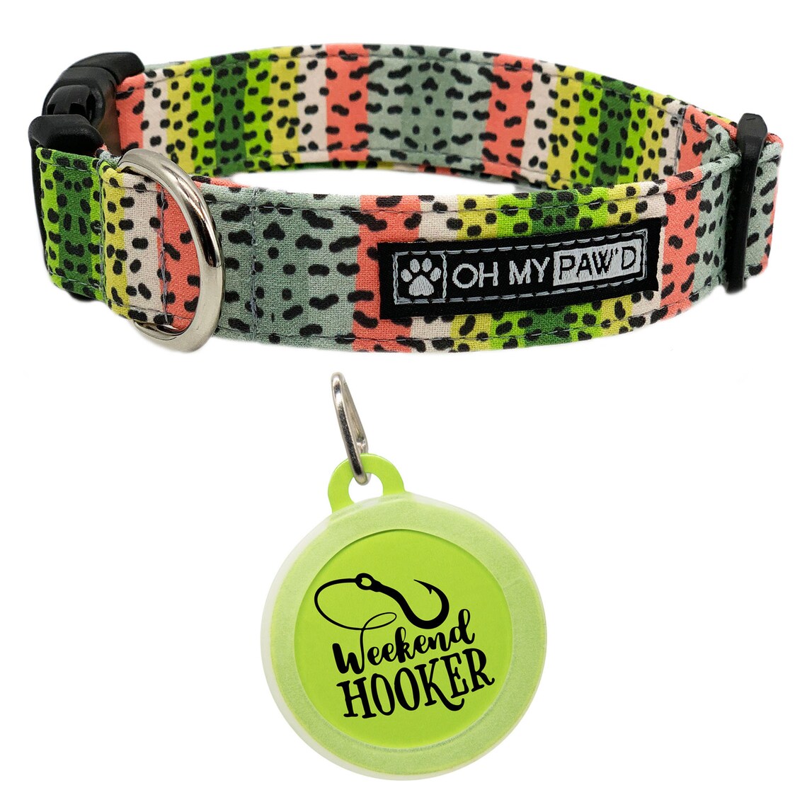 Trout Dog Collar XL Trout Skin Pet Collar & Leash Summer Dog Etsy